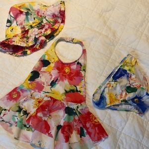 Ralph Lauren girls’ swimming suit w/ matching hat